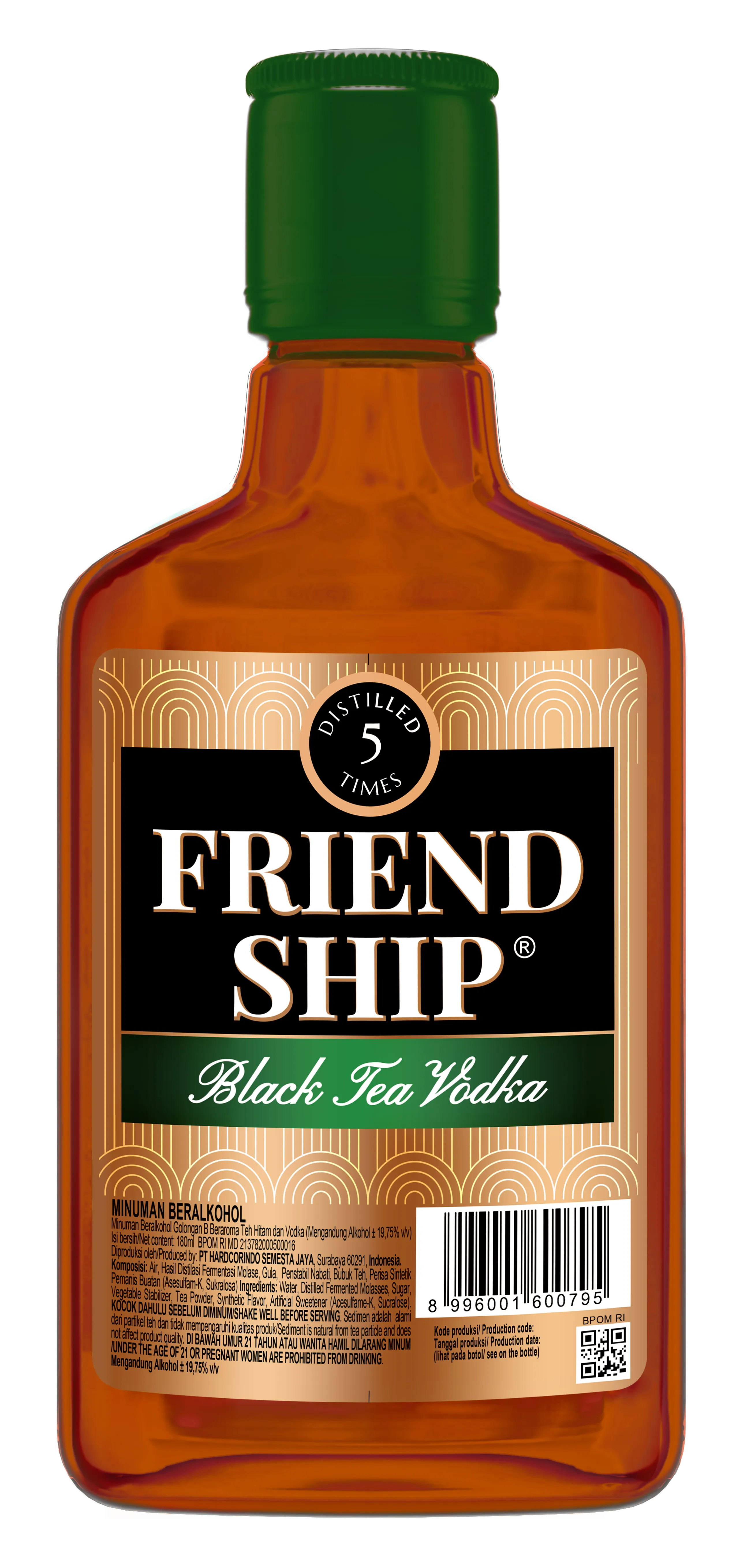 Friendship Vodka Black Tea Vodka 180 ml
